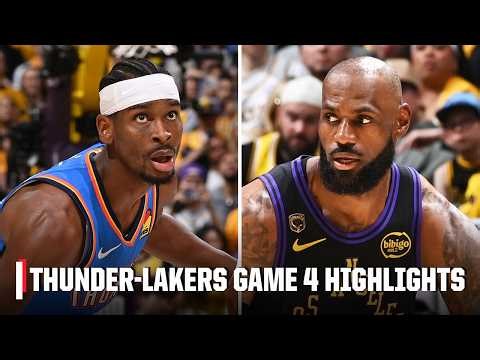 SGA v LeBron James 🍿 Game 4 of OKC-Lakers Western Conference Semifinals was CINEMA 🎞️ | NBA on ESPN