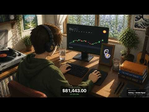 Trader Boy - Bitcoin Live Price Charts with Lofi Chill Study Music 🎧📈 Will $80k hold?