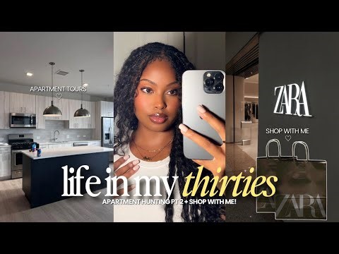 VLOG | this is what looking put together in your thirties looks like (shop w me) + apartment hunting
