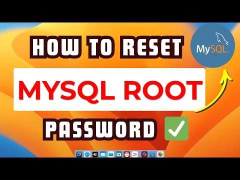 How to reset mysql root password in MAC | mac mysql root password reset | Easy Step | 100% working ✅