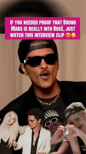 Proof that Bruno Mars is LITERALLY obsessed with Rosé 🥺💖