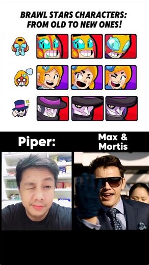 Brawl Stars Characters From Old to New #shorts #brawlstars #brawl #bs #supercell