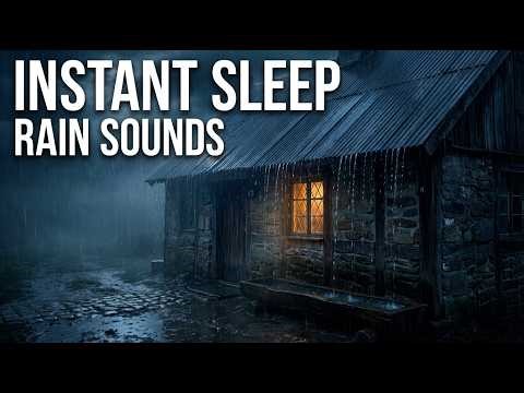 Dark Night Rain on Rooftop – Real Heavy Rain Sounds for Better Sleep