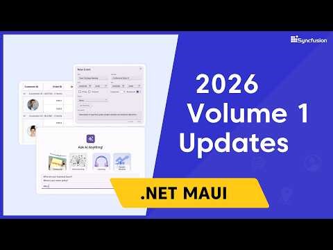 Syncfusion .NET MAUI Updates - 2026 Volume 1