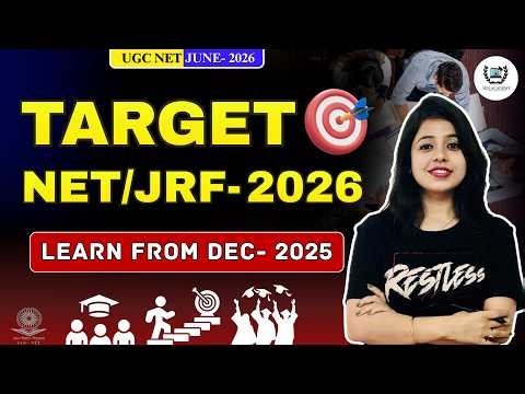 Target NET JRF- 2026 🎯 | LEARN FROM DEC- 2025 | UGC NET June 2026