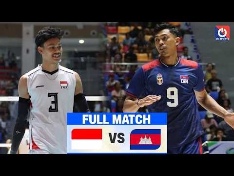 🔴FULL HD | INDONESIA vs. CAMBODIA | Boy Arnez Arabi vs. Veasna Voeurn - Men's Volleyball