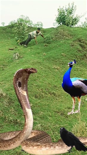 Rare Wildlife Moment 🦚🐍 | Peacock Catch Snake #shorts#shortsfeed #Viral video