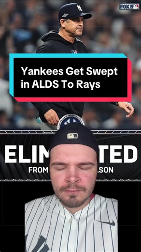 Yankees Get Swept in ALDS To Rays 🧹 #mlb #mlbbaseball #baseball #yankees #rays