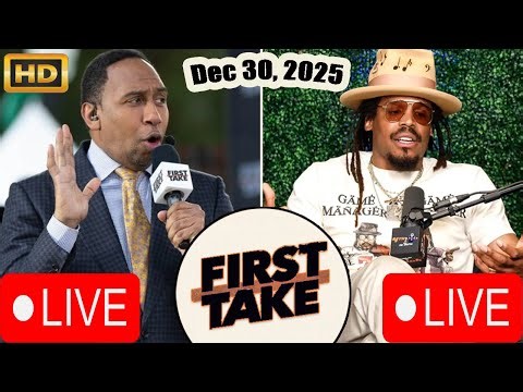 ESPN FIRST TAKE LIVE HD Dec 30, 2025 | GET UP LIVE | Stephen A. & Cam Newton Debate NFL Week 17
