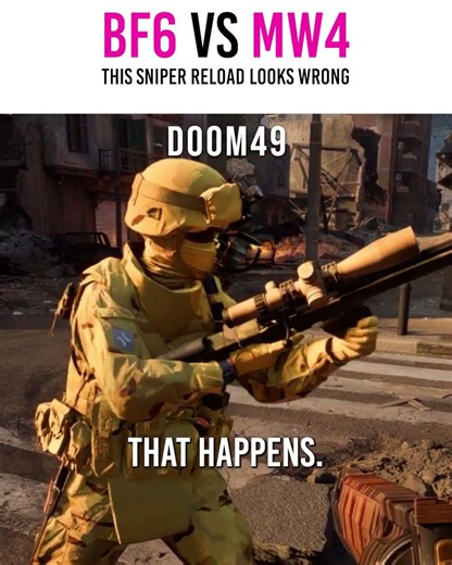🧐BF6 vs MW4 This Sniper Reload Looks WRONG
