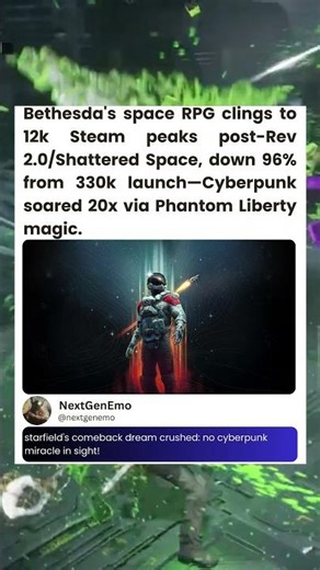 starfield's comeback dream crushed: no cyberpunk miracle in sight!
