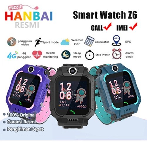 Jual bestie kid's Hanbai Anti Air Jam tangan anak 4G Video call telepon - Voice Call 2 Camera 360° Rotation Smart Watch Kids Digital Smartwatch Kids GPS Waterproof Kids Smart Watch (video call voice call gps dll.) | Shopee Indonesia