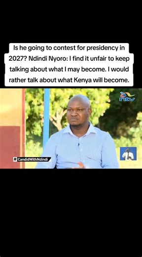 Ndindi Nyoro on Future Presidential Aspirations
