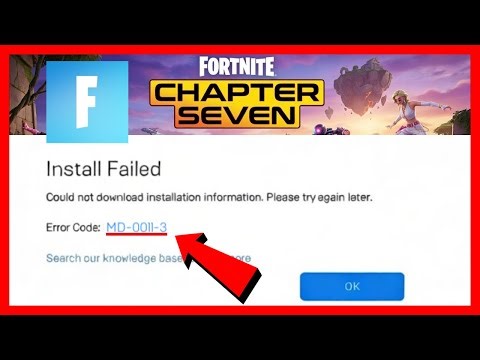 How to FIX Fortnite Error Code MD-0011-3 | Fortnite Install Failed MD-0011-3 (2026 FIX)