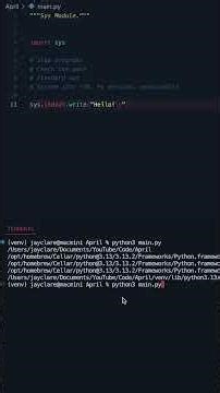 Python 3 | SYS Module Basics #programming #python