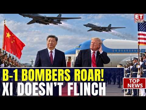 Xi’s Stone-Faced Moment! B-1 Bombers Roar At Andrews As Trump Reacts During Welcome Ceremony