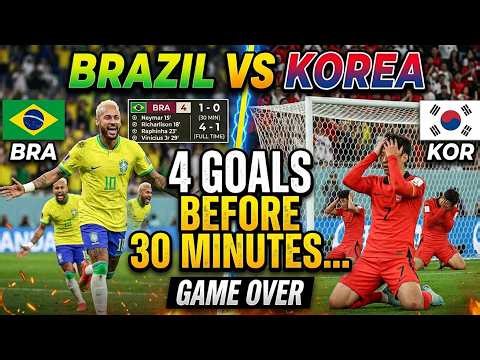 🔴 Brazil vs South Korea | 30 Minutes of Pure Destruction! The Seleção Unleash Chaos