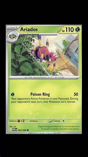 Ariados Pokemon Card