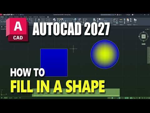 AutoCAD 2027 How To Fill In A Shape