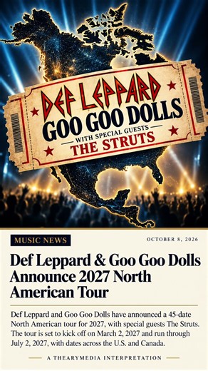 Def Leppard & Goo Goo Dolls Announce 2027 North American Tour