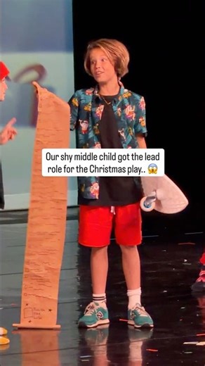Our Shy Kid steals the show at His Christmas play!