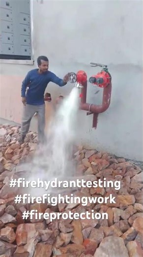 Fire hydrant testing on industrial project