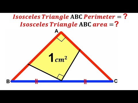 Can you find Area and Perimeter of the triangle ABC? | (Isosceles) | #math #maths | #geometry