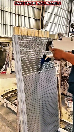 Modern Faux Stone Wall Panel Manufacturing Process.