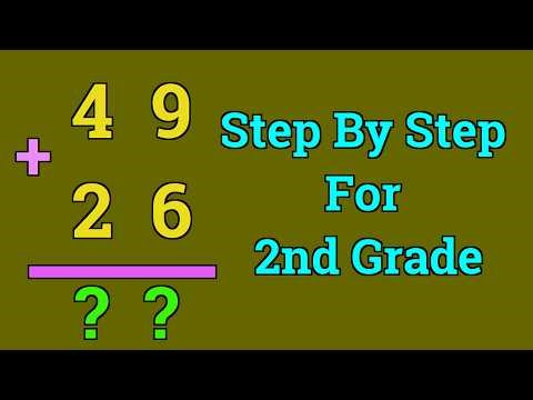 How To Add 49 + 26 Step By Step For 2nd Grade