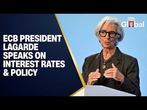 LIVE: ECB President Christine Lagarde Speaks on Interest Rates & Policy