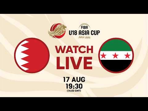 Group Phase | Bahrain v Syria | Full Basketball Game | FIBA U18 Asia Cup 2026