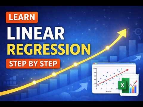 How to run Linear Regression in Excel (Step-by-Step Beginner Guide!)