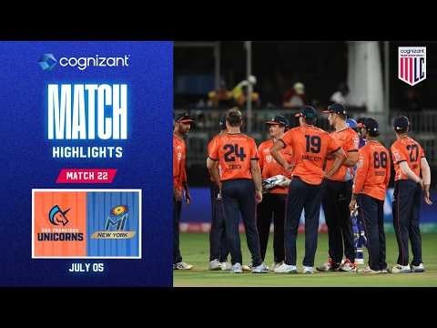 Cognizant Match Highlights | San Francisco Unicorns vs MI New York | Match #22
