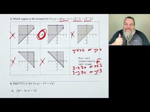 Calc 3, Exam 2 walkthrough (Fall 2025)