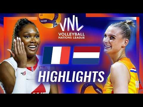 France 🇫🇷 vs. Netherlands 🇳🇱 - Highlights | Week 3 | Women's VNL 2026