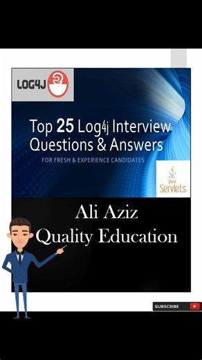 Apache Log4j Interview Questions & Answers ⚡ | @AliAzizQualityEducation