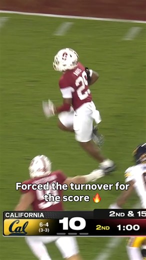 Defense got it done ✅ #stanford #accfootball #collegefootball #football #touchdown