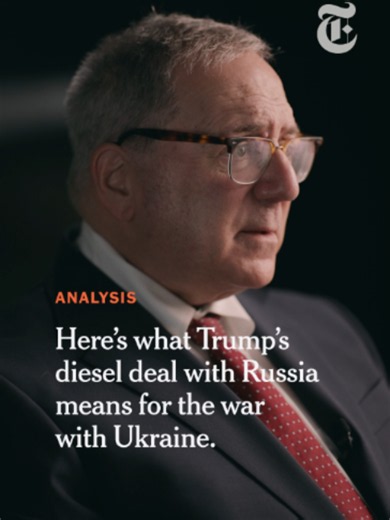 President Trump struck a deal with President Vladimir Putin of Russia to import the country's diesel fuel in the coming months, despite having signed recent congressional legislation tightening energy sanctions on Russia. Our national security and White House correspondent David E. Sanger breaks down why. #Trump #Putin #Russia Video by David E. Sanger, Paul Abowd, Nikolay Nikolov, Nour Idriss, Rafaela Balster and Whitney Shefte/The New York Times