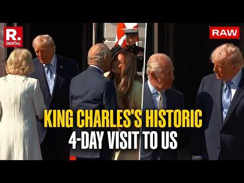 Trump & Wife Melania Receive King Charles & Queen Camilla For Historic 4-Day US Visit
