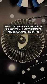 how to construct a unit circle using special right triangles and trigonometric ratios