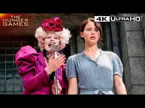 The Moment Katniss Volunteers For Prim At The Reaping | The Hunger Games