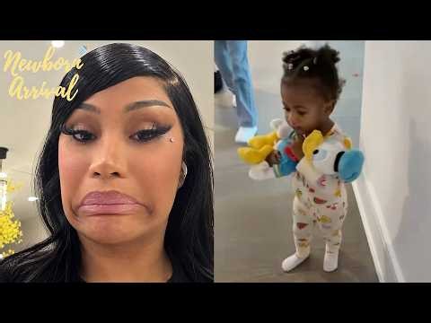 Cardi B's Daughter Blossom Goes Through Great Length's To Get Mommy's Attention! 😂