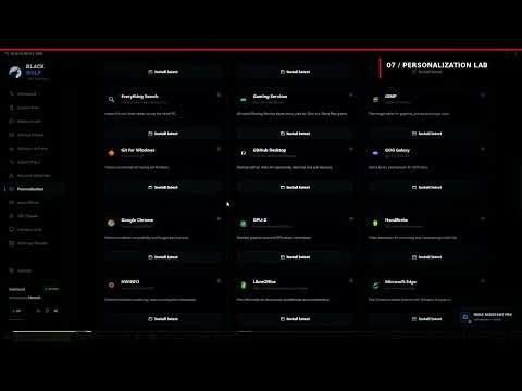 BLACK WOLF – Powerful PC Optimizer, System Monitor & Windows Control Tool