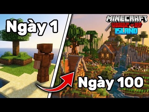 Tôi Sống Sót 100 Ngày Trên Một Hòn Đảo Hoang Trong Minecraft Hardcore