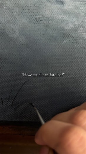 My Latest Fantasy Acrylic Painting: “Dear Cruel Fate…”