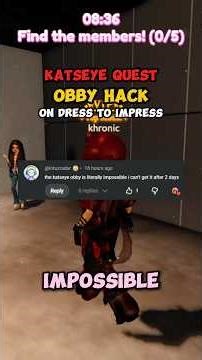 *SECRET* KATSEYE OBBY HACK 🤫 on Dress to Impress #dresstoimpress #roblox #dti