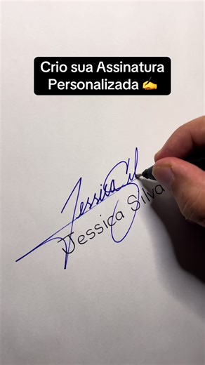 Assinatura com nome Jessica ✍️ qual o próximo nome? #assinatura #signature #firma #jessica