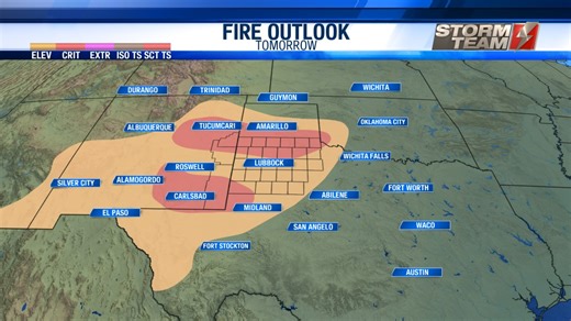 Windy with Patchy Blowing Dust Monday