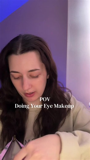 ASMR POV| big sis does your eye makeup 💁🏻‍♀️💖👀 #asmr #fyp #asmr_tingles #asmrsounds #asmrmakeup