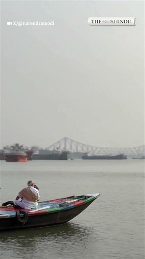 In West Bengal for campaigning, PM Modi takes boat ride on Hooghly river in Kolkata